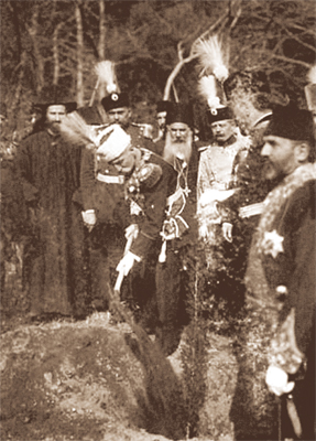 King Aleksandar Obrenović, visiting Hilandar